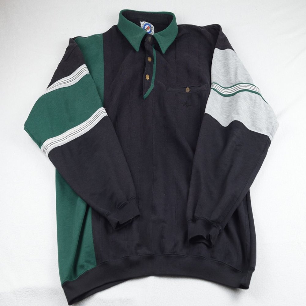 Green Line Women's XL Vintage 80's Poppin Sweater